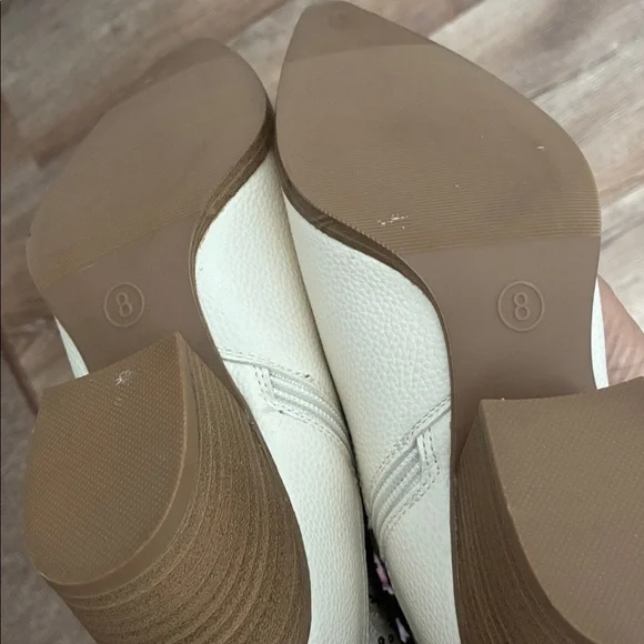 Cream Rhinestone Booties - Picture 7 of 10